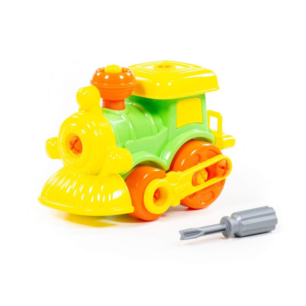 Конструктор-транспорт Паровозик (25 элементов) (в пакете) - Полесье фото 6