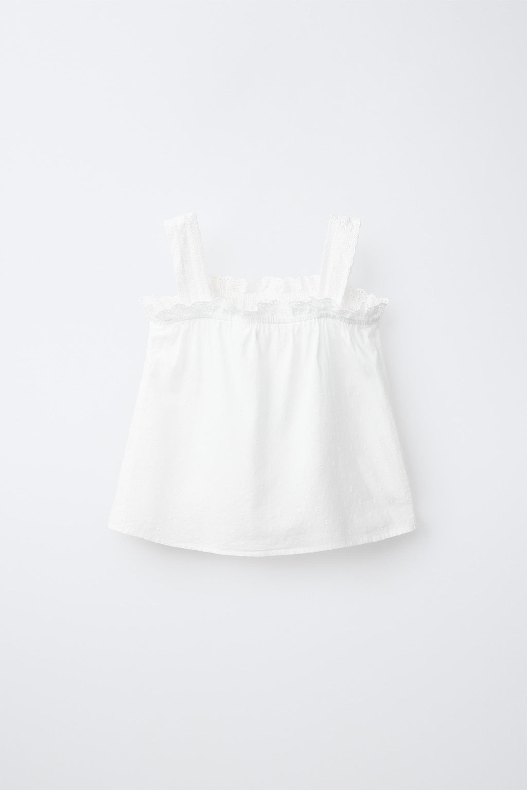 6-14 A?OS/ PIJAMA TIRANTES PLUMETI / Blanco - Zara фото 4