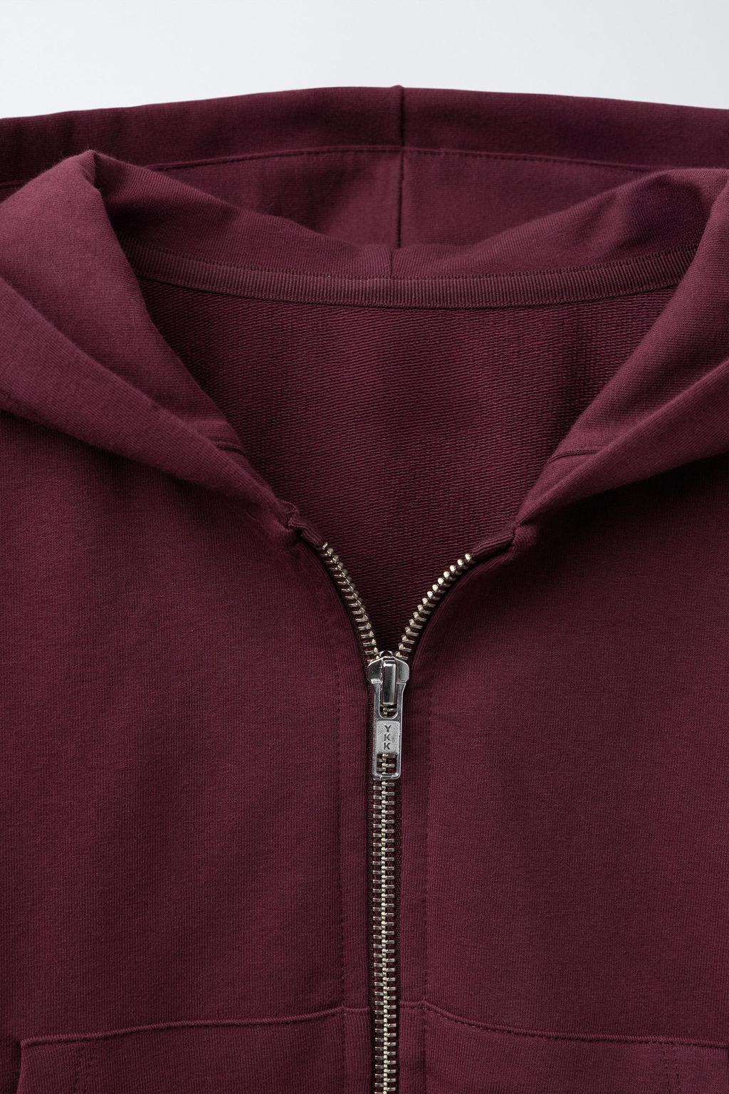 PLAIN ZIP-UP HOODIE - Zara фото 3