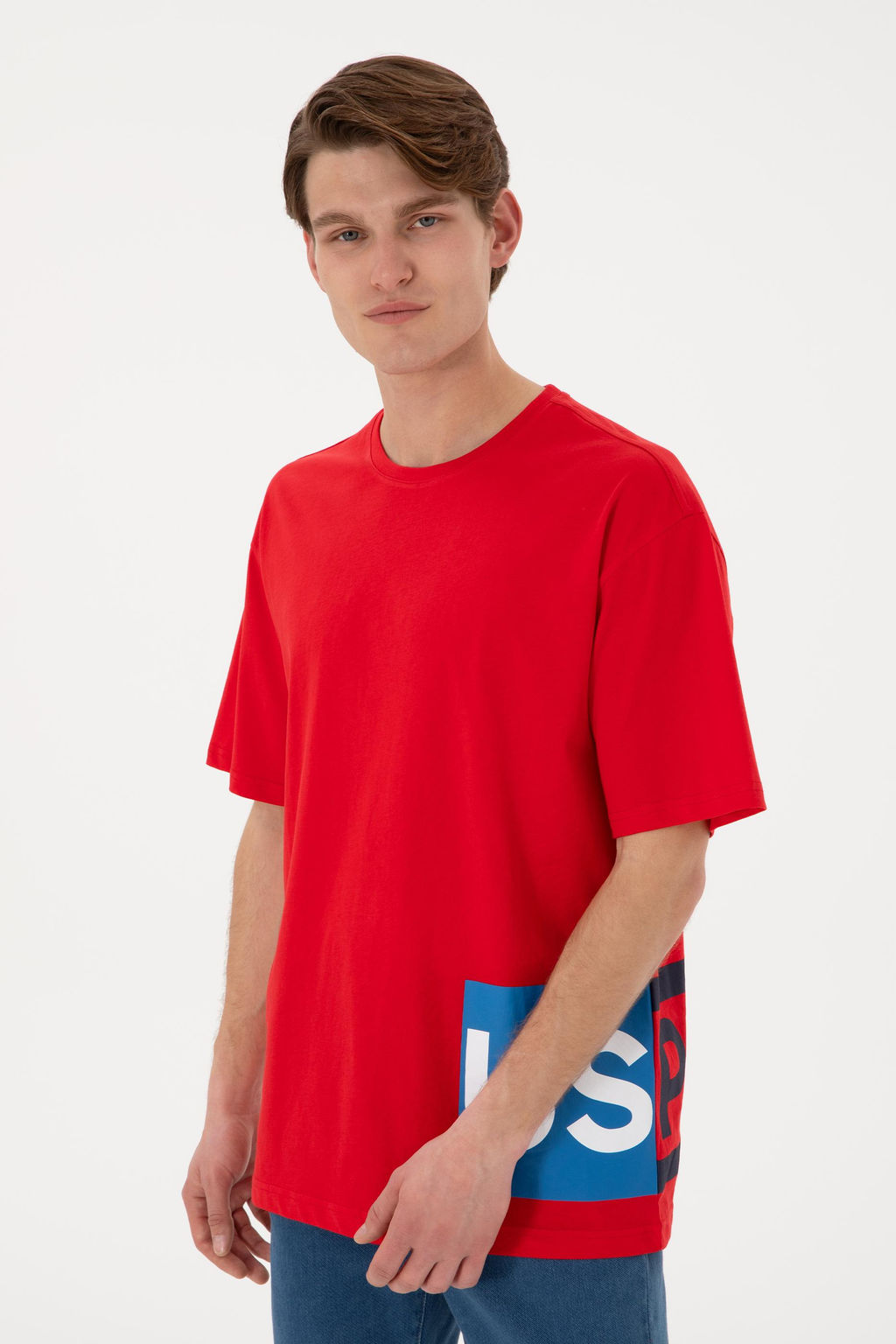 Erkek Bisiklet Yaka K_rm_z_ Ti__rt Sepette S_rpriz _ndirim - U.s. polo assn фото 3