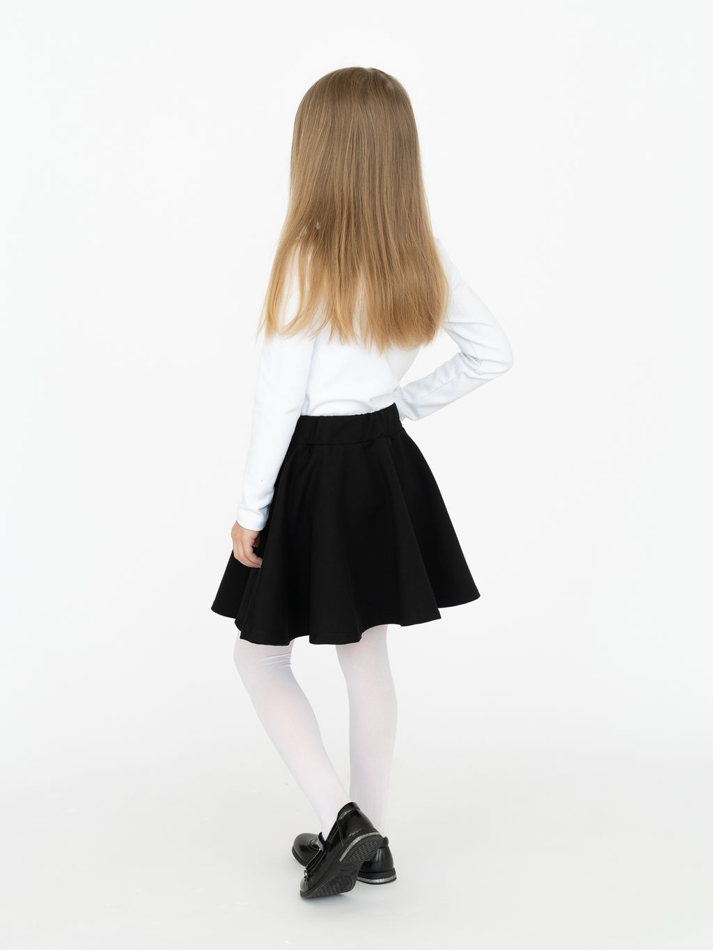 Юбка детская школьная черная 454 (134, 68)