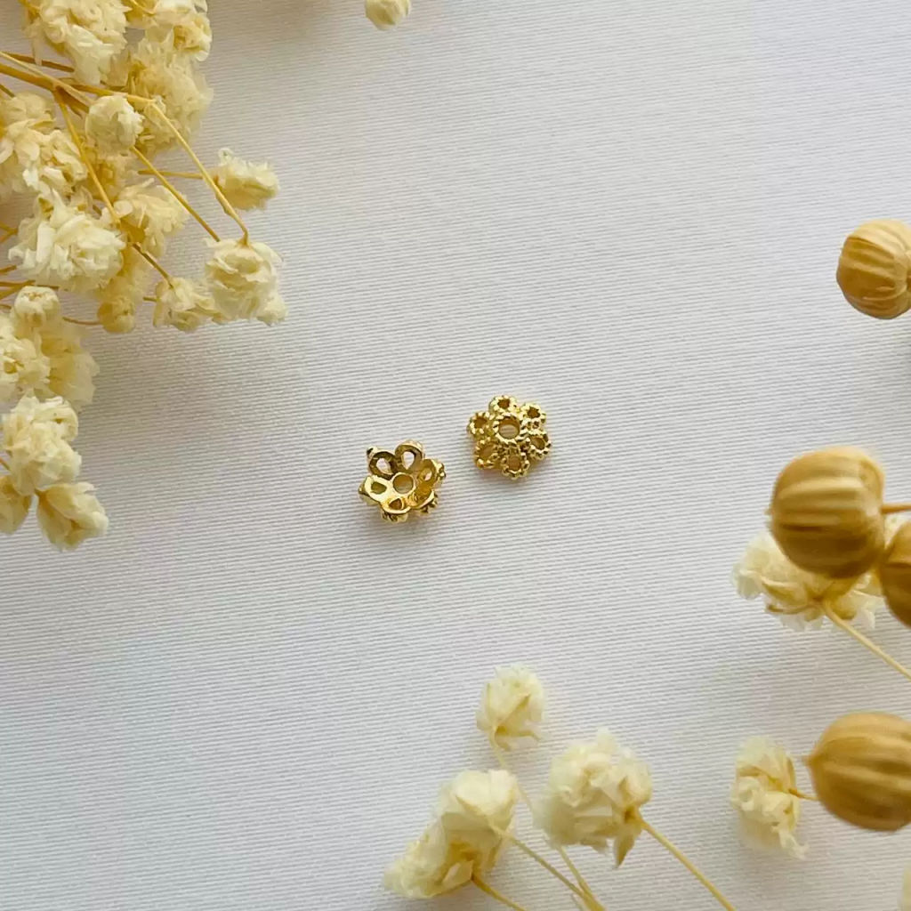 Шапочка для бусин (10 шт) - Радуга самоцветов фото 2