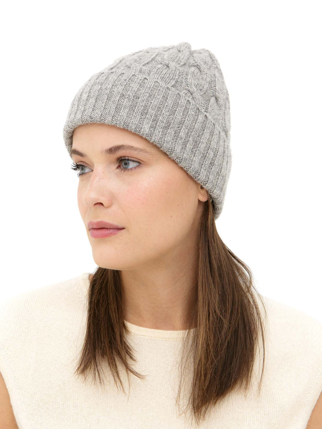 Шапка из шерсти 5W11010 серая