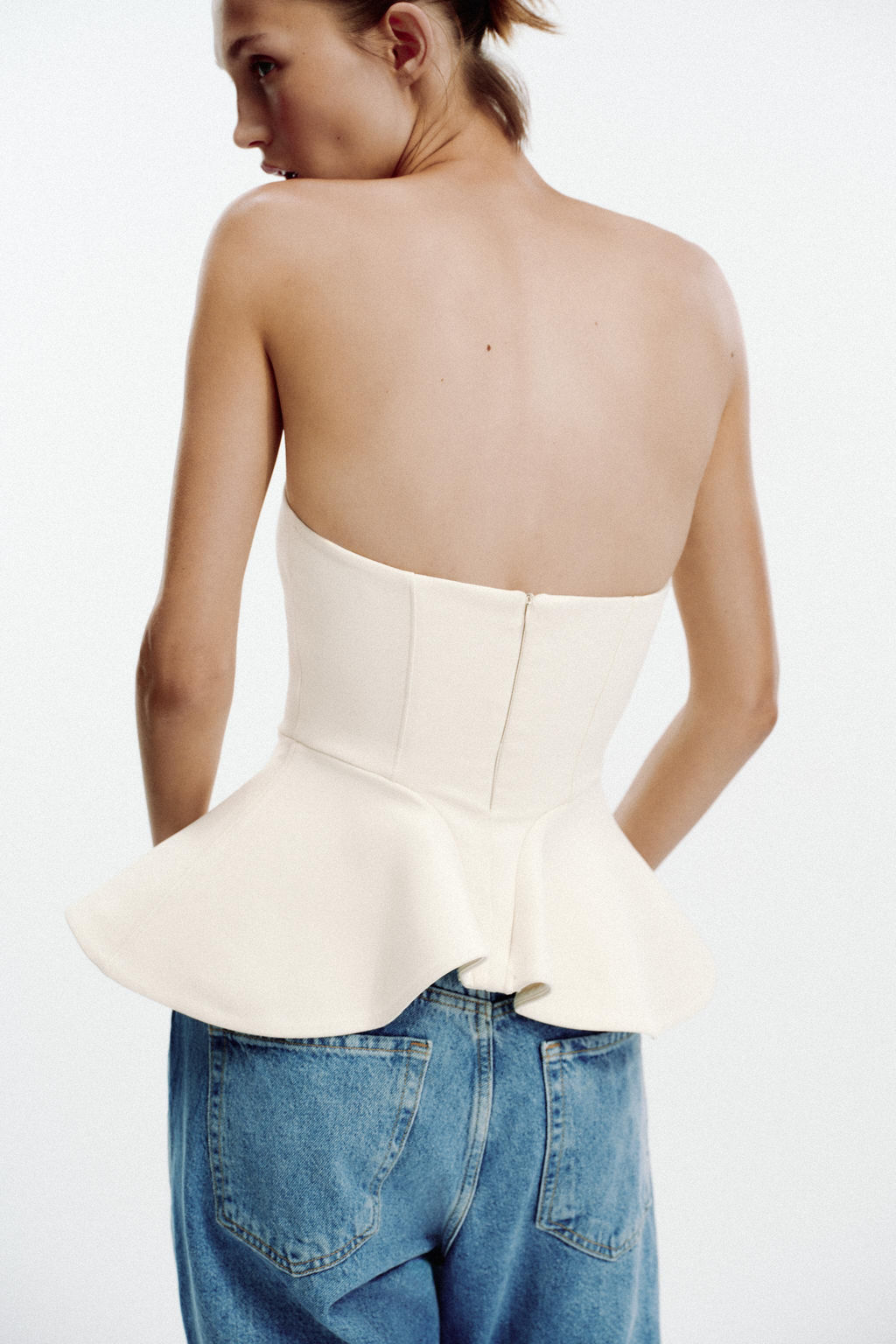 INTERLOCK BANDEAU TOP - Zara фото 6