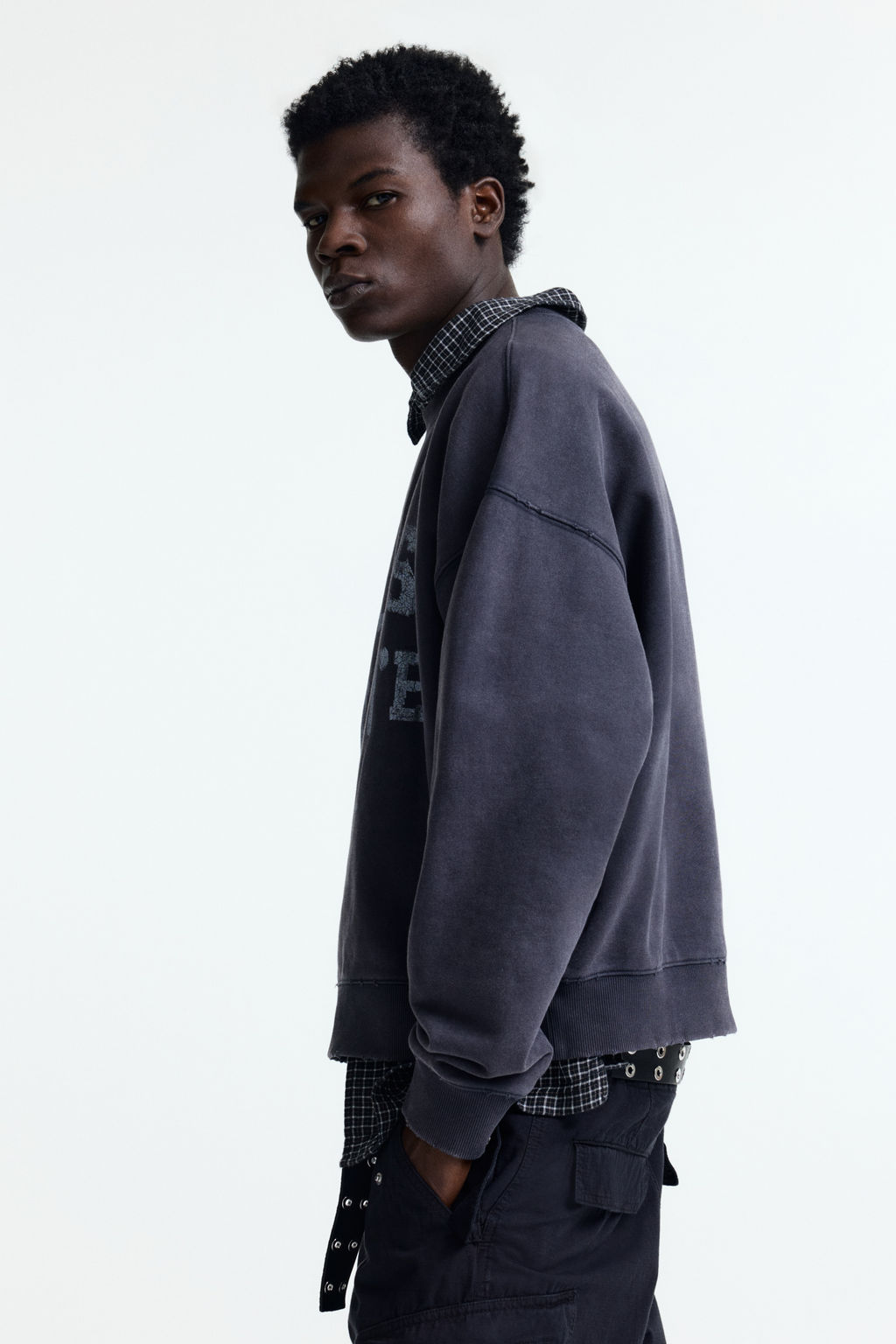 Sudadera estampada Oversized Fit - H&m фото 4