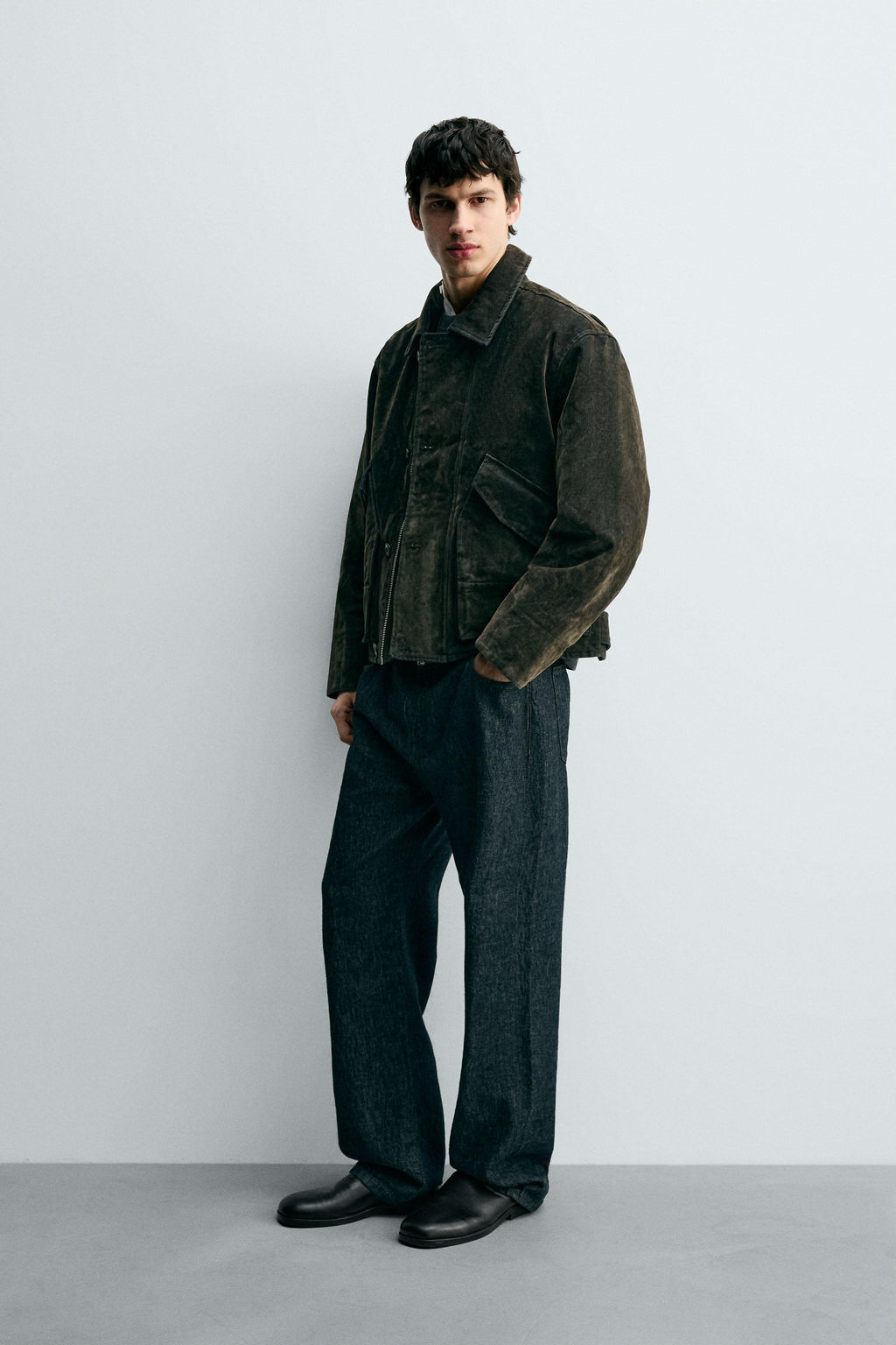 VELOUR TWILL JACKET - Zara фото 4