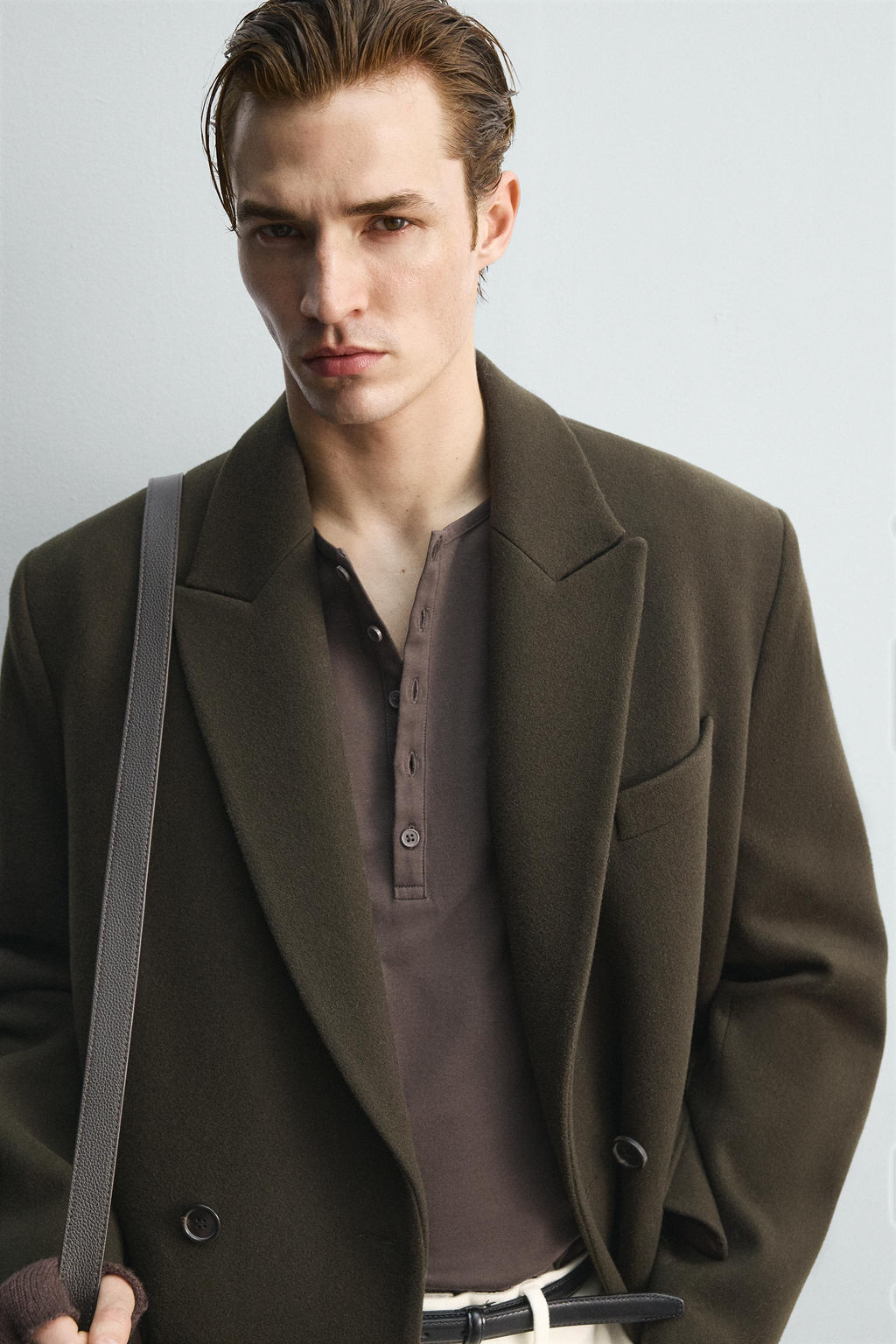 LIMITED EDITION WOOL BLEND DOUBLE-BREASTED COAT - Zara фото 6