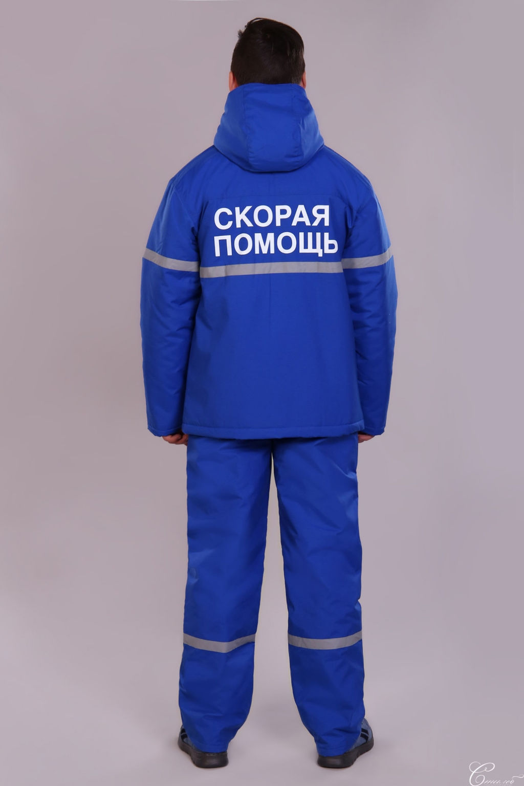 Костюм скорой помощи утепленный мужской 43 СиСу. Цвет: васильковый - Стильб фото 2