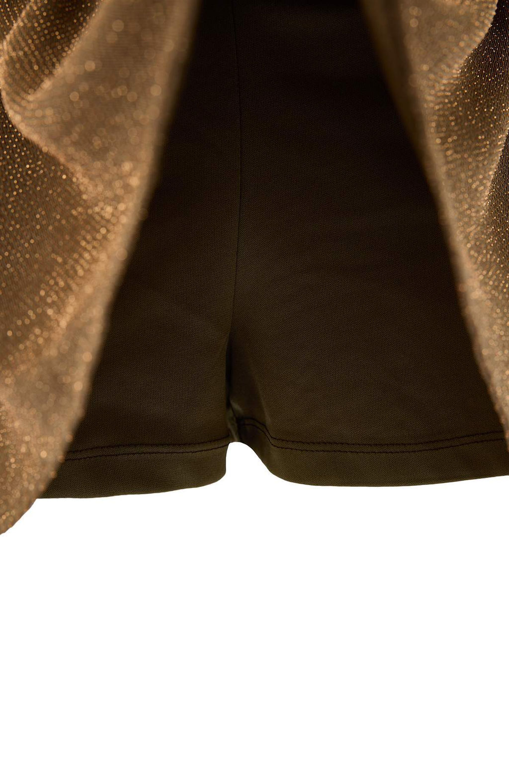 Alt?n K?sa/Super Mini Simli Orme Sort Astarl? Party Etek TPRSS26ET00002 - Trendyolmilla фото 6