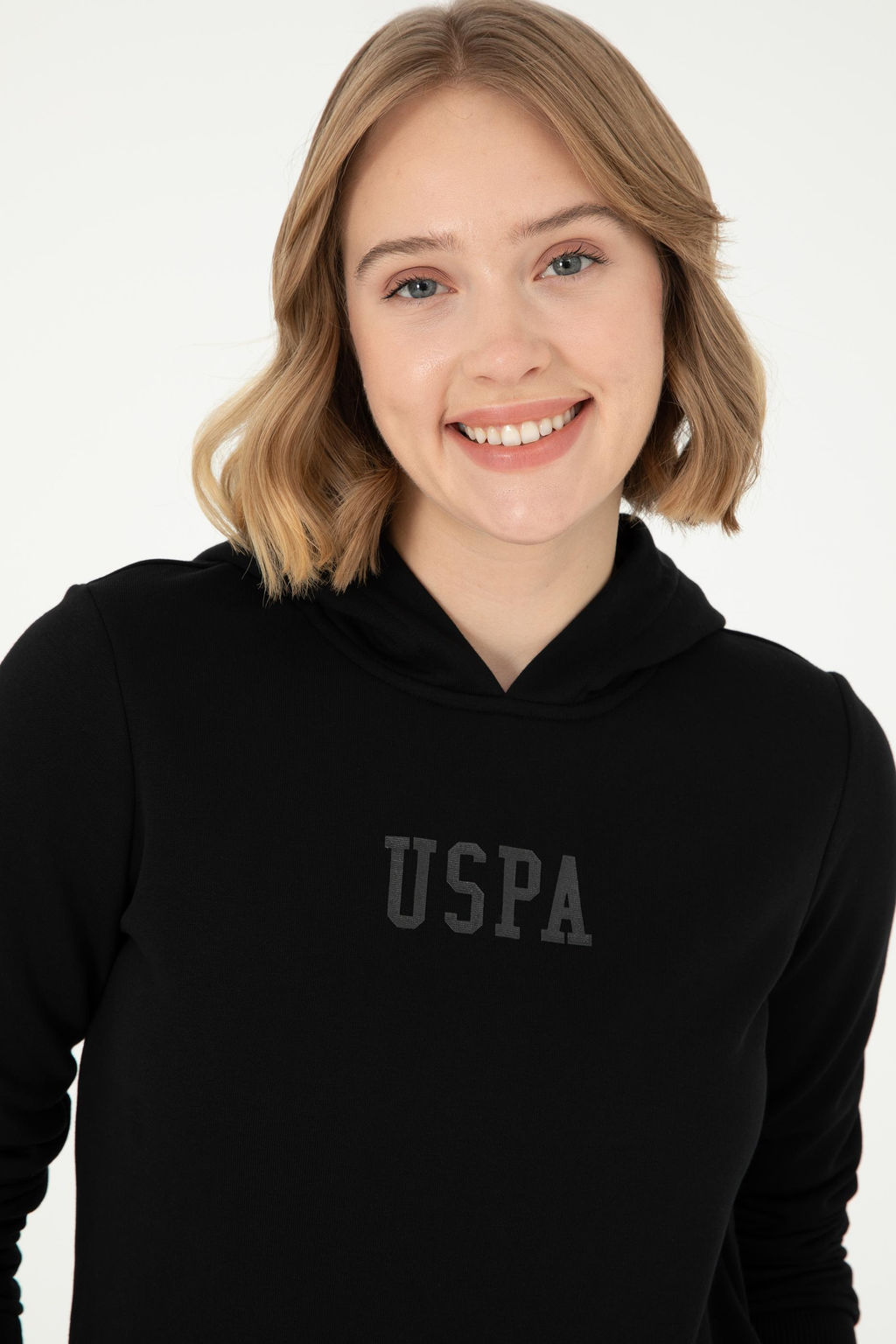 Женский черный базовый свитшот - U.s. polo assn фото 2