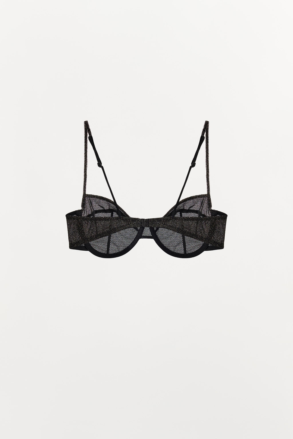 METALLIC THREAD UNDERWIRED BRA - Zara фото 6