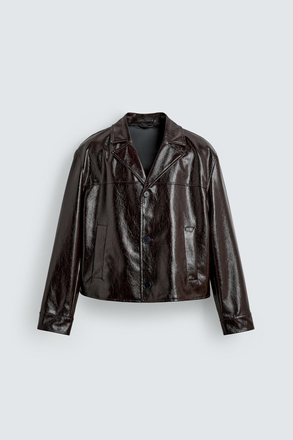 LEATHER EFFECT JACKET - Zara фото 6
