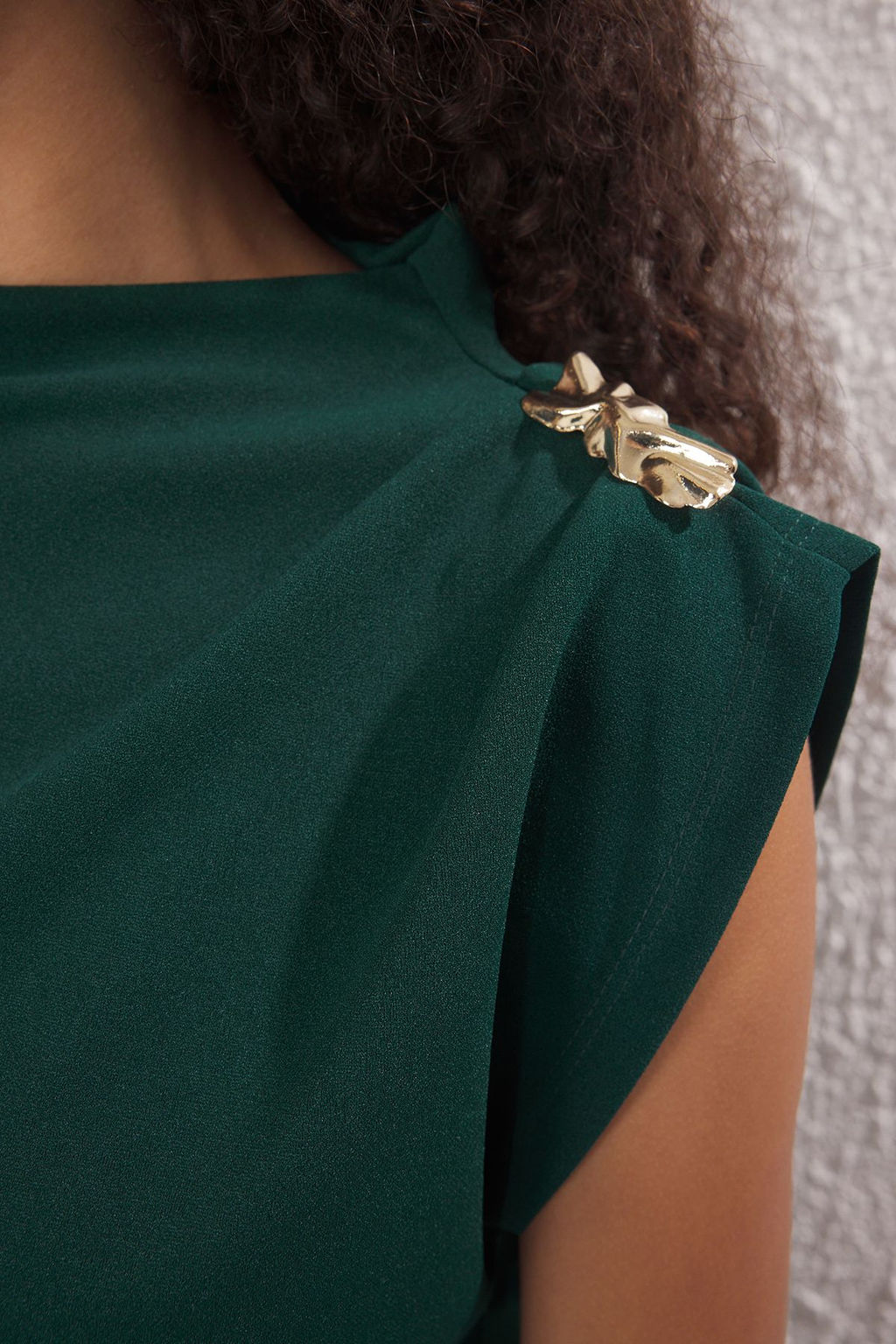 Trendyolmilla Yag Yesil Orme Bluz TWOSS25BZ00044  фото 3