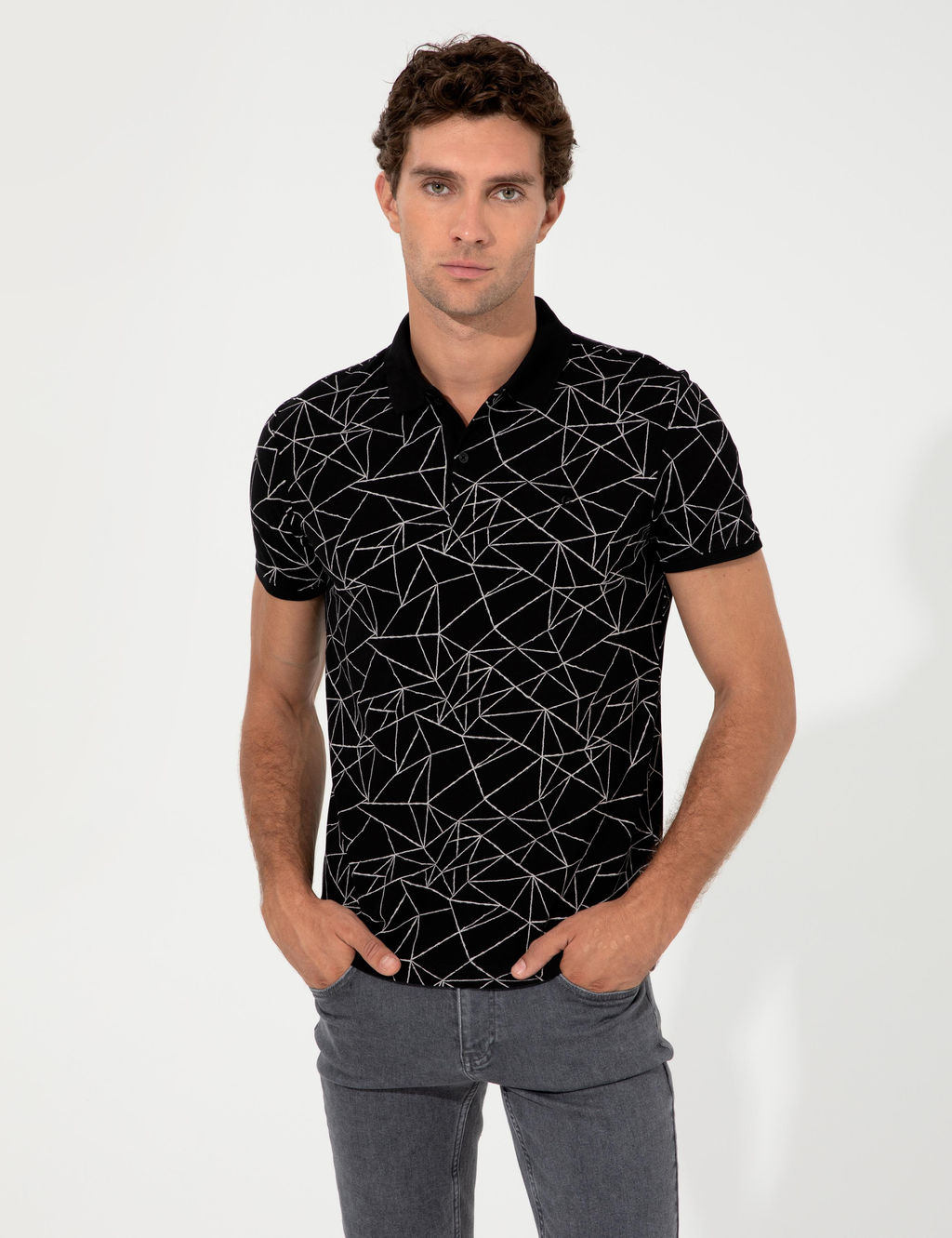Siyah Polo Yaka T-Shirt