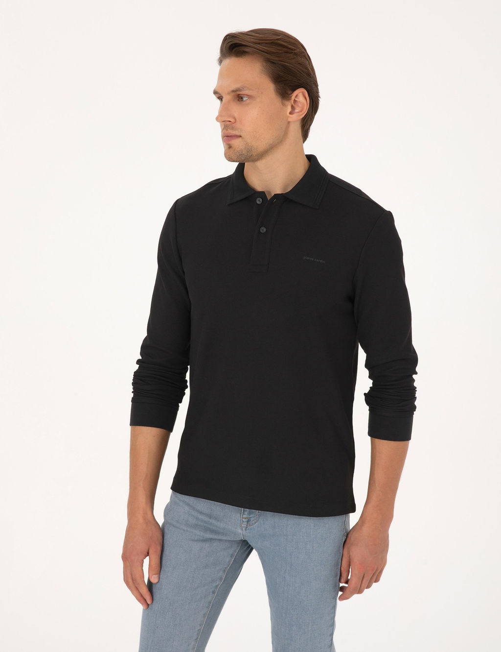 Siyah Slim Fit Sweatshirt - Pierre cardin фото 3