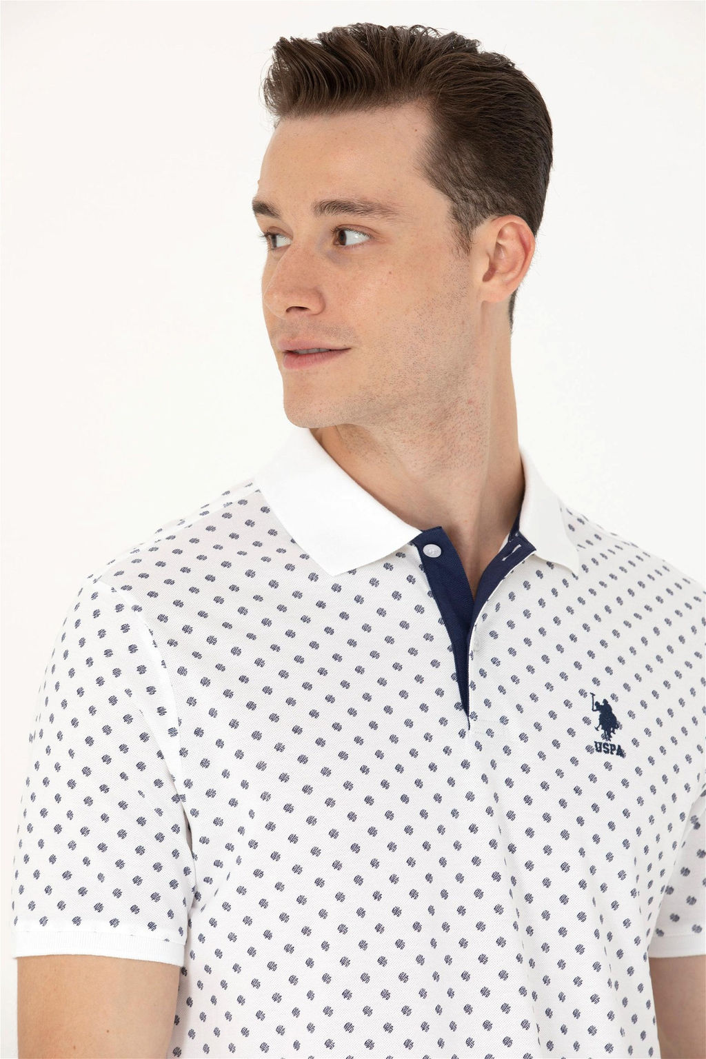 Мужской белый поло Yaka T -For Surphy Surprise Discount в корзине - U.s. polo assn фото 2