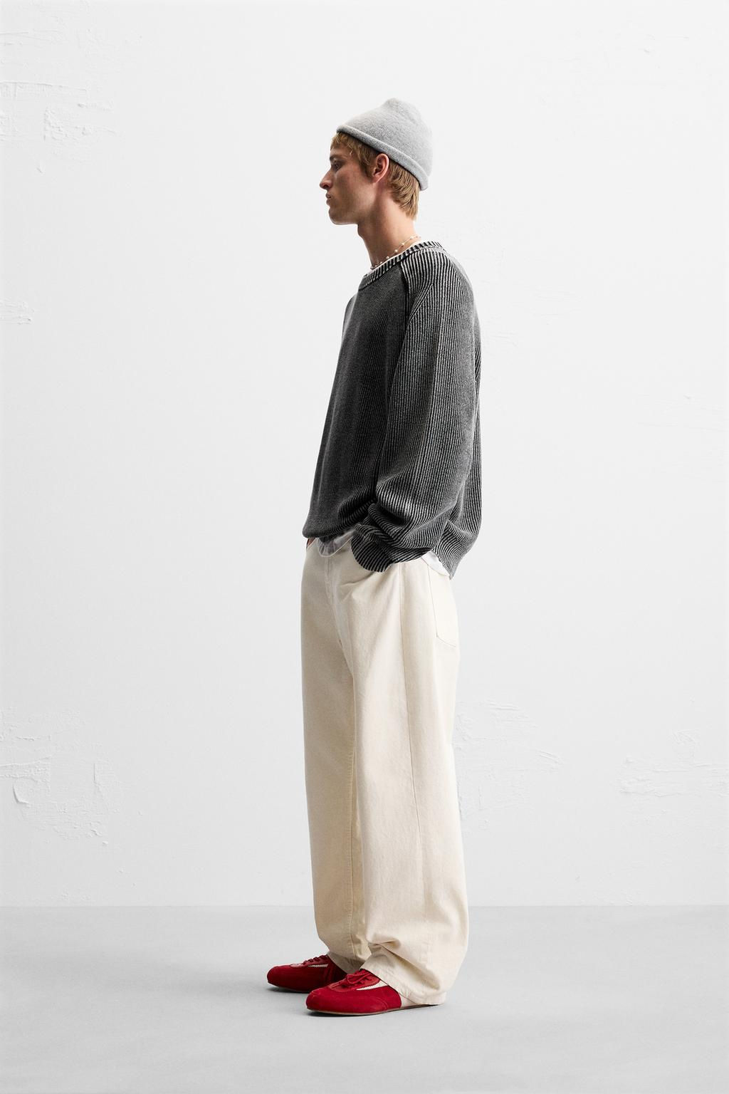 FADED TEXTURED SWEATER - Zara фото 4