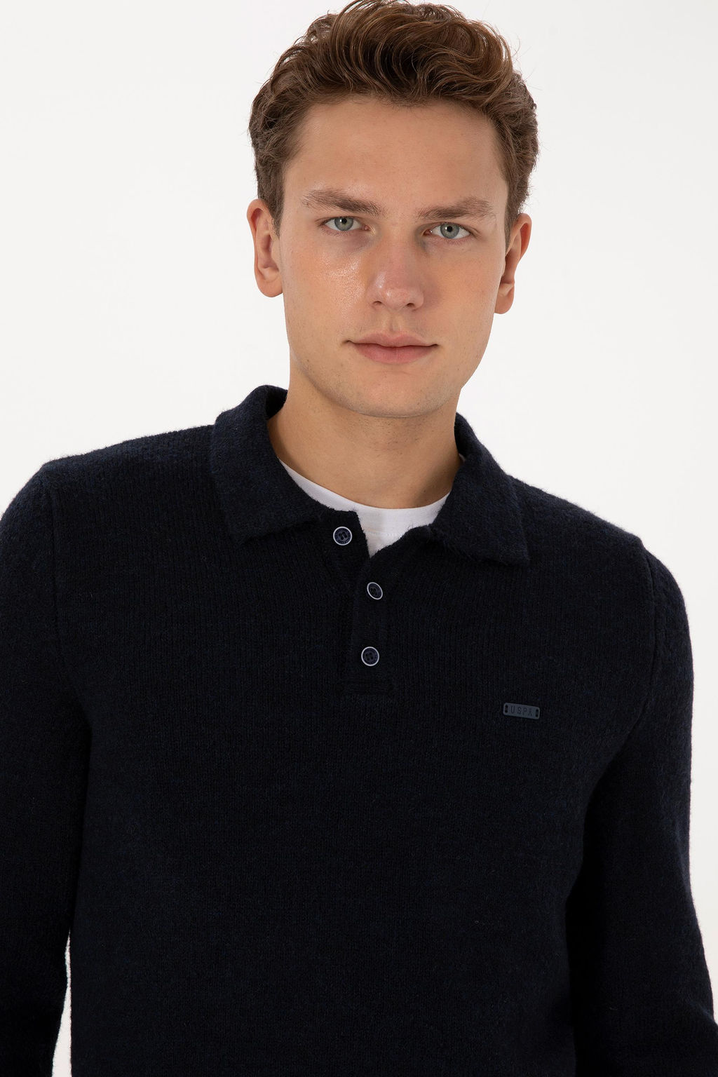 Erkek Regular Fit Polo Yaka Lacivert Kazak - U.s. polo assn фото 2