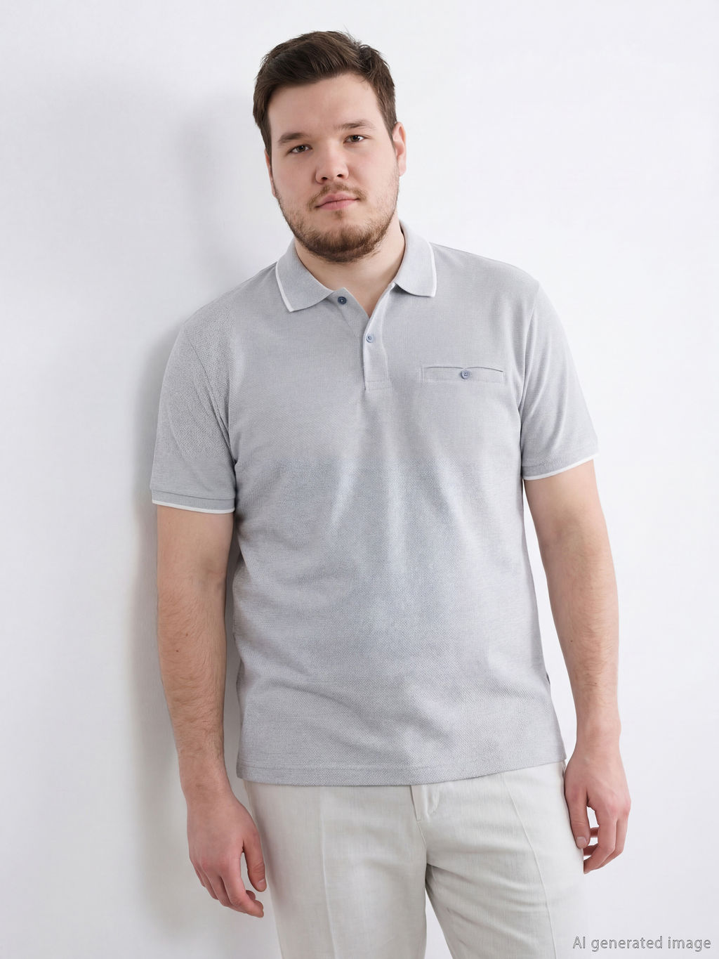 Polo Yaka Erkek Dokulu Ti??rt