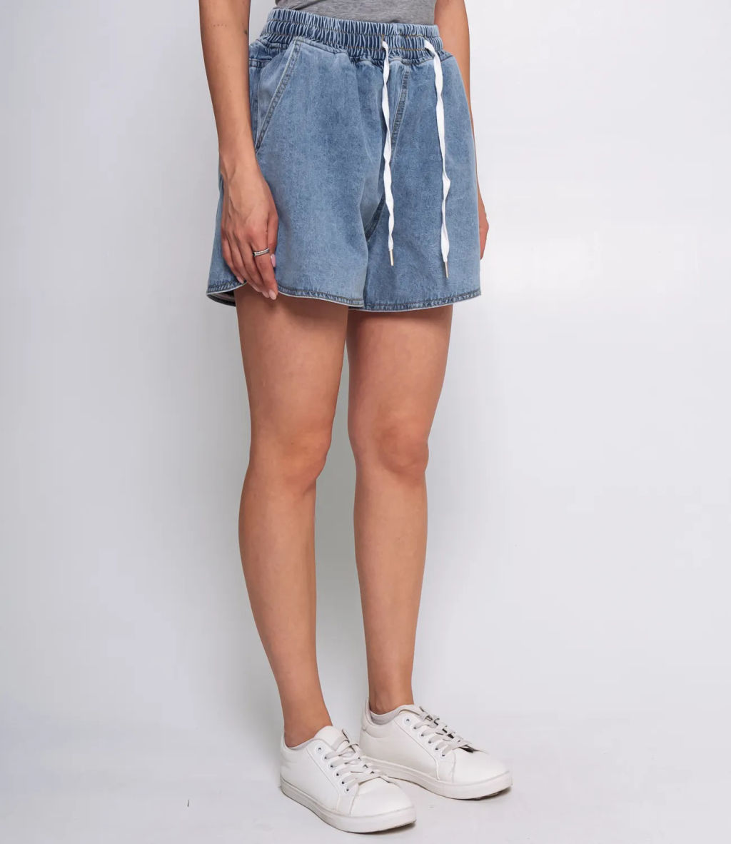 Джинсовый шорты #КТ168 (1), голубой - Dommod фото 3