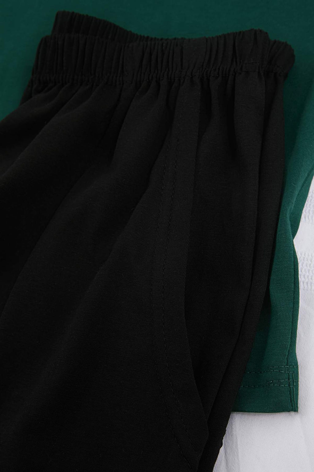 Yesil Regular/Normal Kesim Dugmeli Yaka Nak?s Detayl? Pamuklu Pijama Tak?m? TMNSS26PT00046