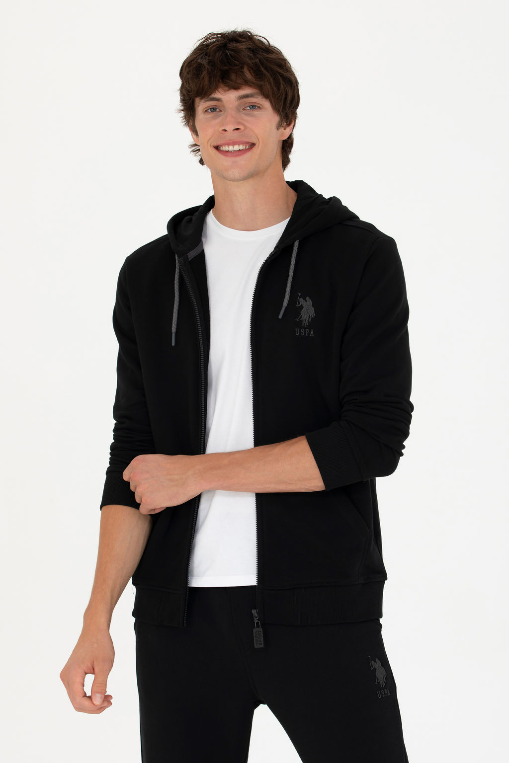 Свитшот мужской U. S. Polo Assn черный из хлопка - U.s. polo assn фото 15