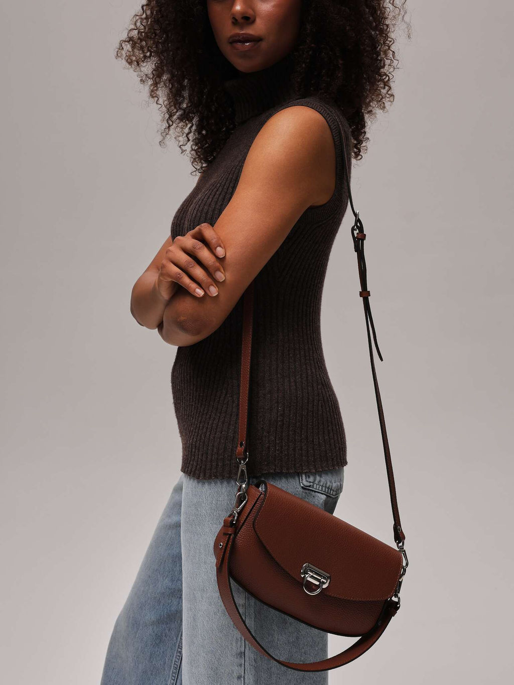 Сумка кожаная Azaro 31049 коппер