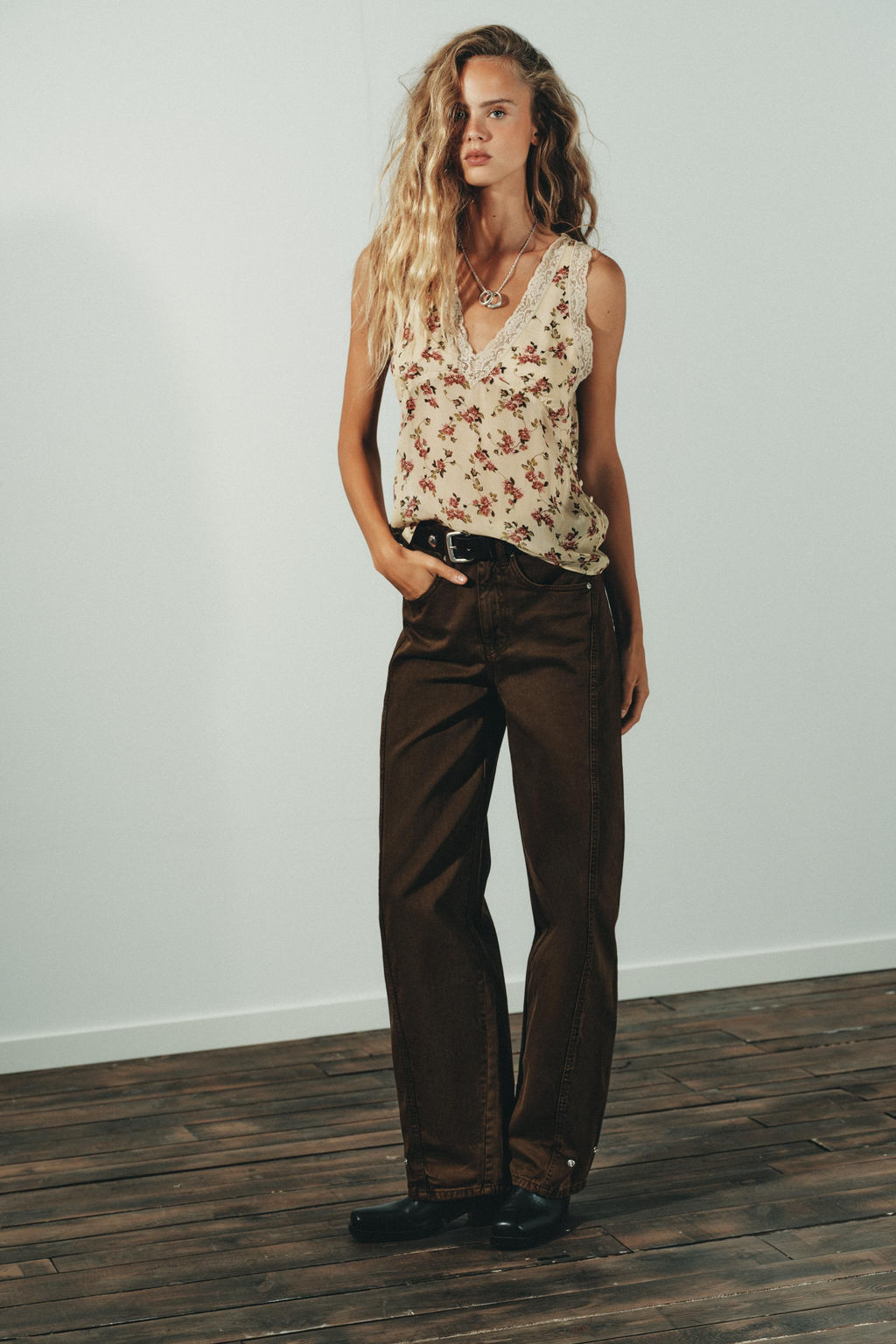 TRF BAGGY BALLOON MID-WAIST JEANS - Zara фото 10