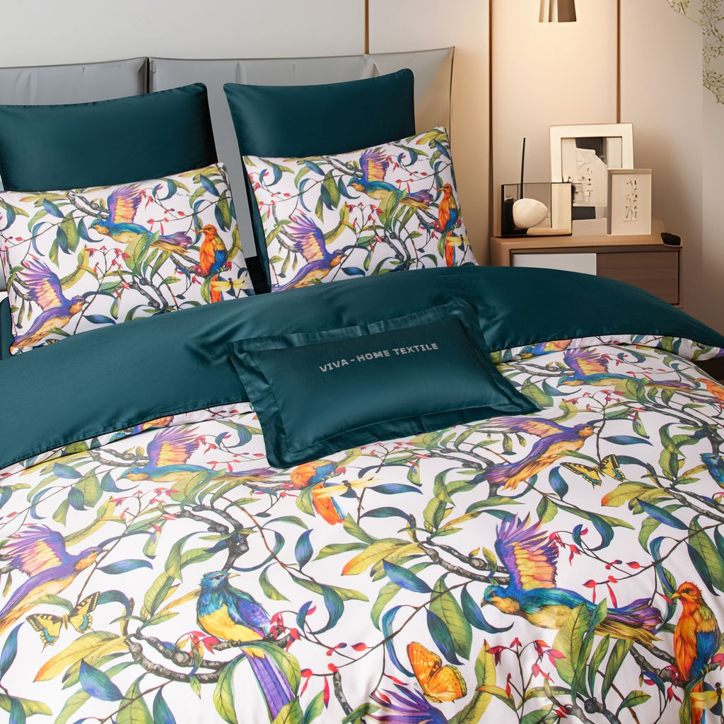 Комплект постельного белья Сатин Премиум на резинке CPAR020 180*200*30;160*200*30;140*200*30 Евро 4 Наволочки