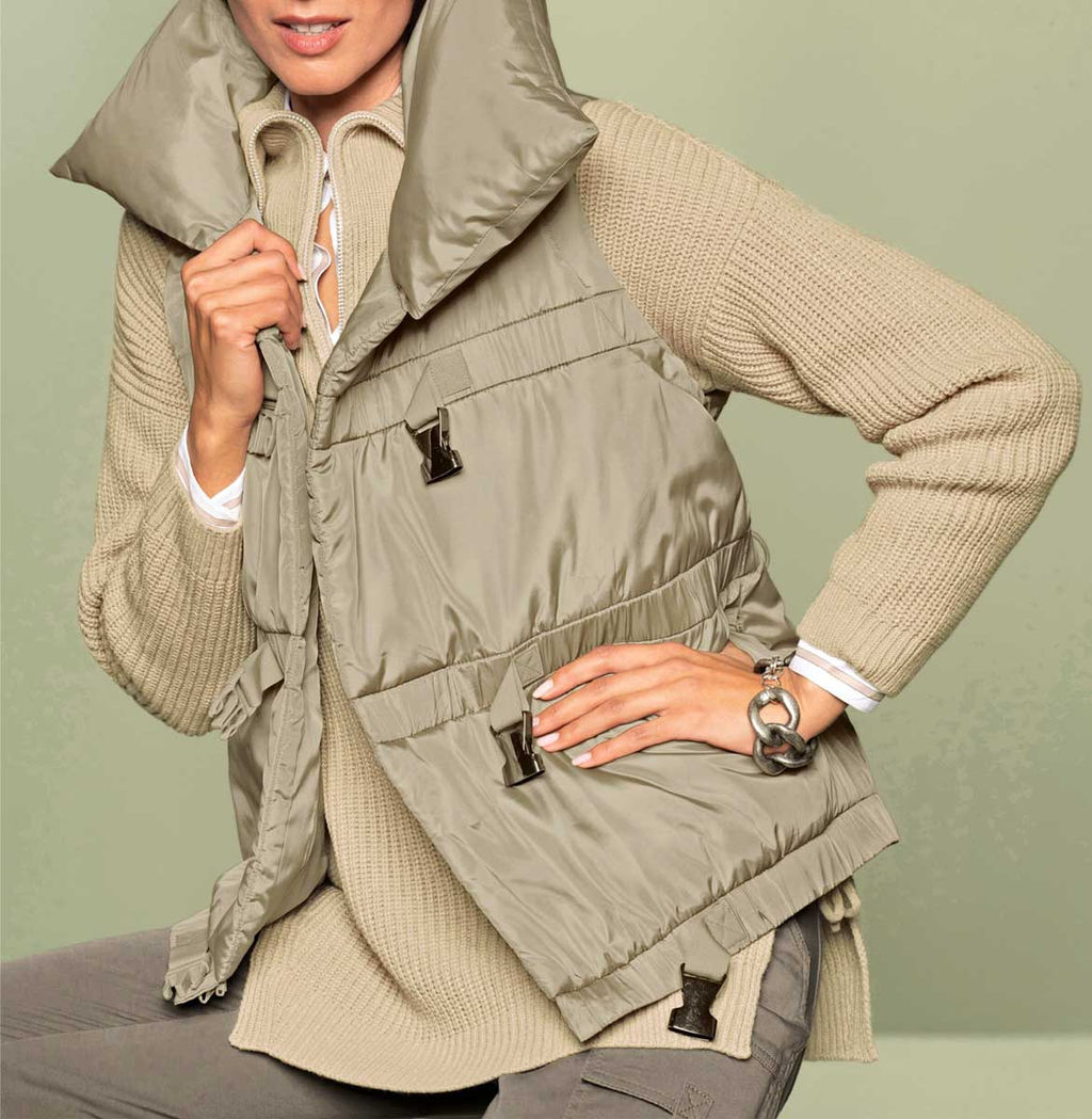 Жилет 2 в 1, цвета кунжута - Heine фото 5