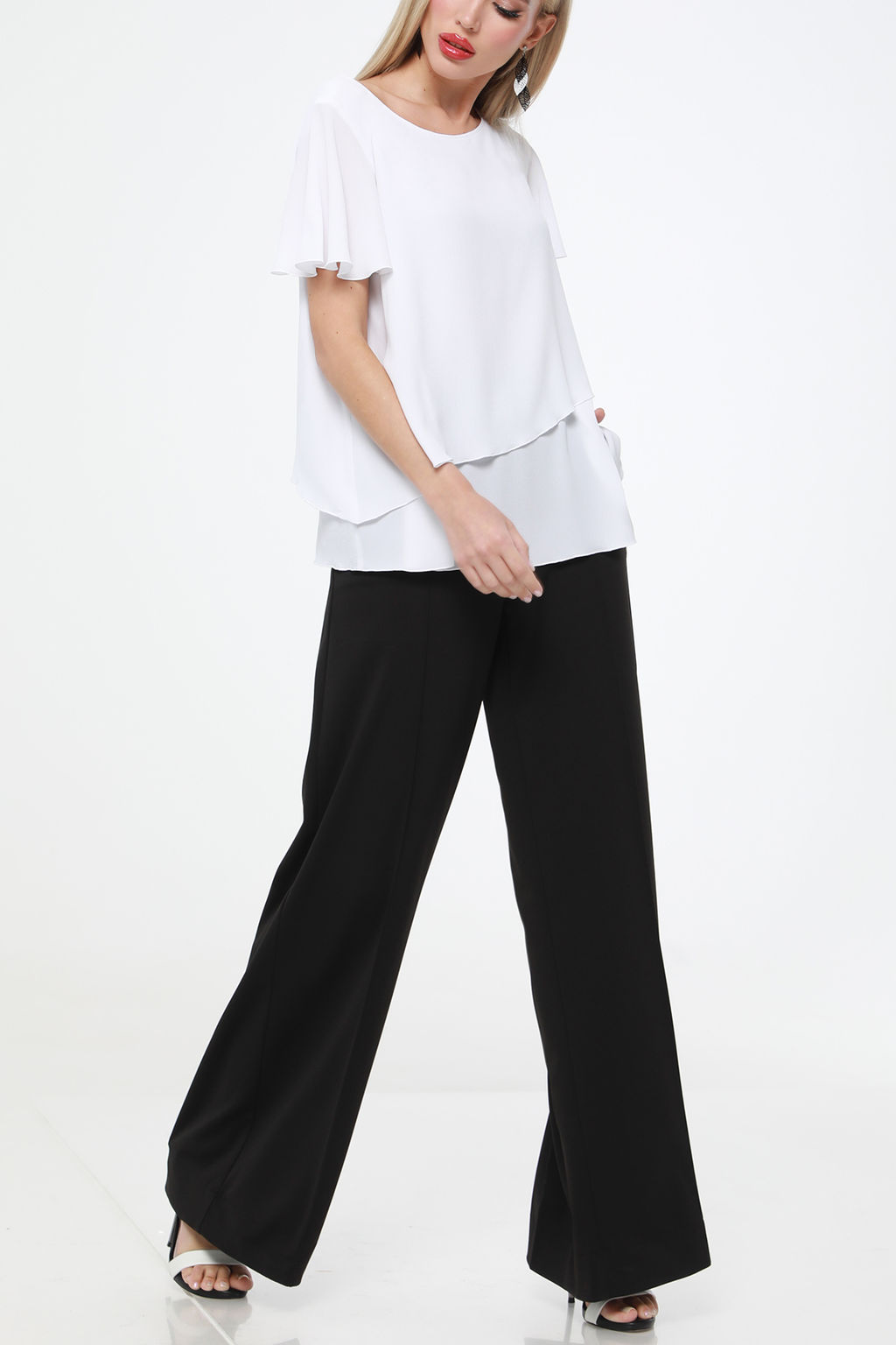 Блузка Все легко и просто, вайт - Dstrend фото 9