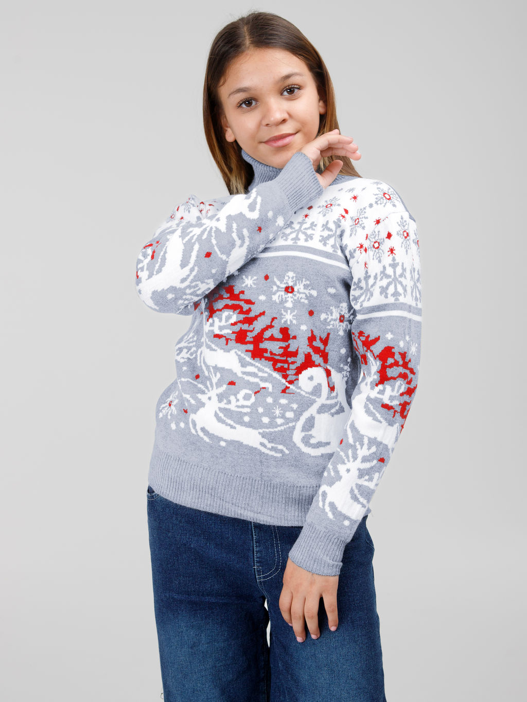 Свитер для девочек - Синий мир фото 11