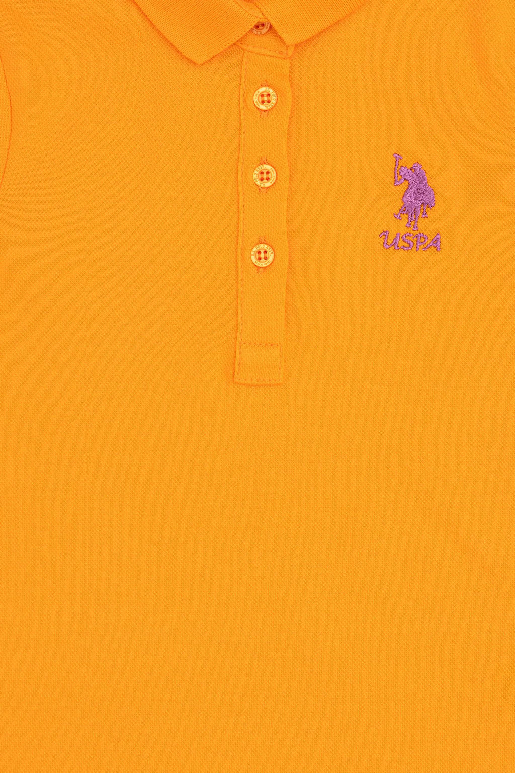 Оранжевое трикотажное платье для девочки Неожиданная скидка в корзине - U.s. polo assn фото 3