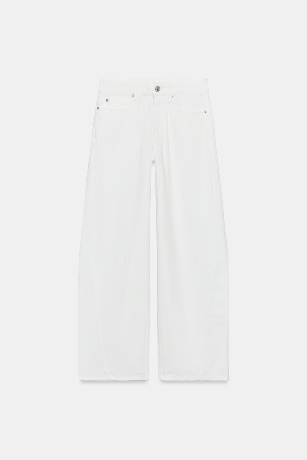 JEANS ZW COLLECTION LOOSE BARREL TIRO MEDIO / Blanco