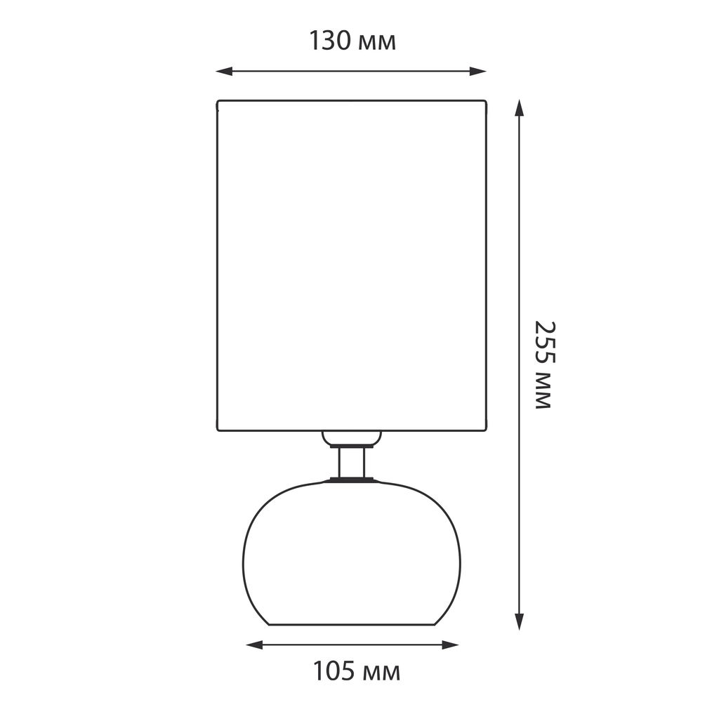 UML-B307 E14 SILVER/WHITE Светильник настольный декоративный под лампу Е14, 40W. Механический выключатель. Серебристый/Белый. ТМ Uniel