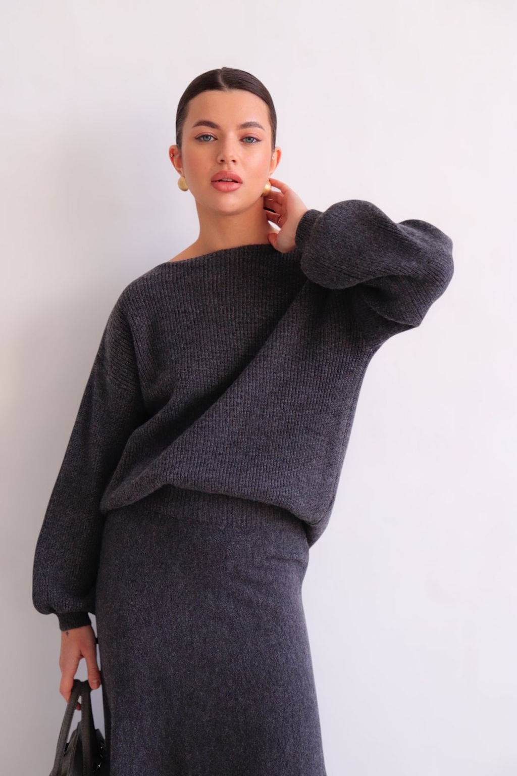 Martichelli Костюм вязаный тёмно-серый  фото 3