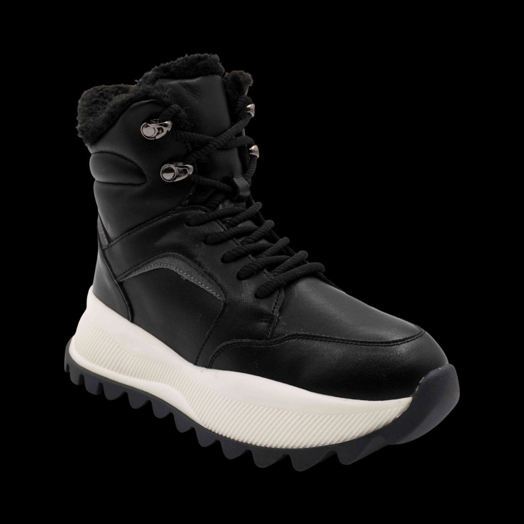 Ботинки на меху С127 черные