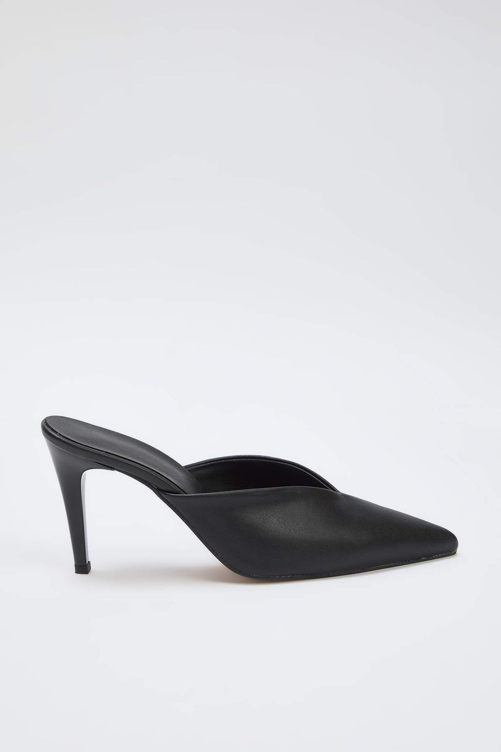 Siyah Burnu Kapal? Klasik Topuklu Mule Terlik TAKAW26TO00017 - Trendyolmilla фото 3