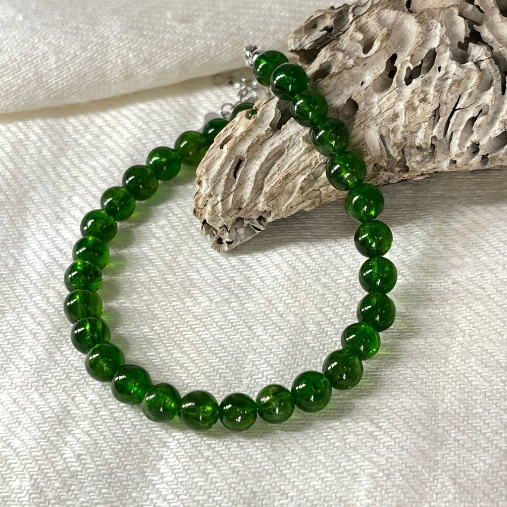 Браслет из Хромдиопсида 17,5 см +