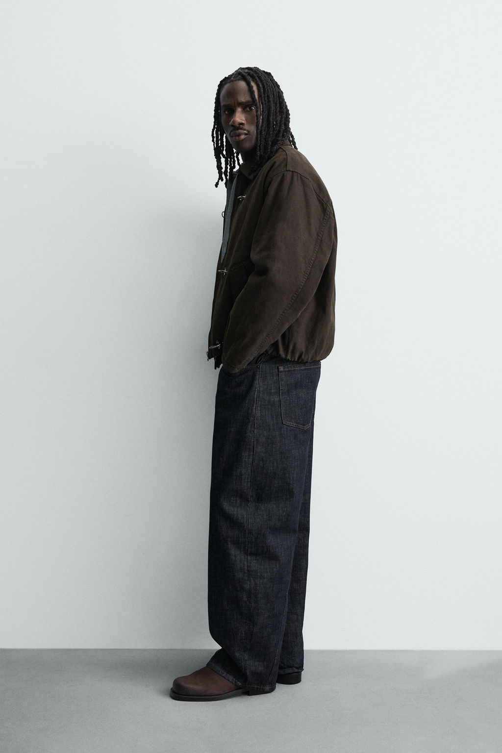 CROPPED FIT JACKET WITH FIREMAN CLASP - Zara фото 4