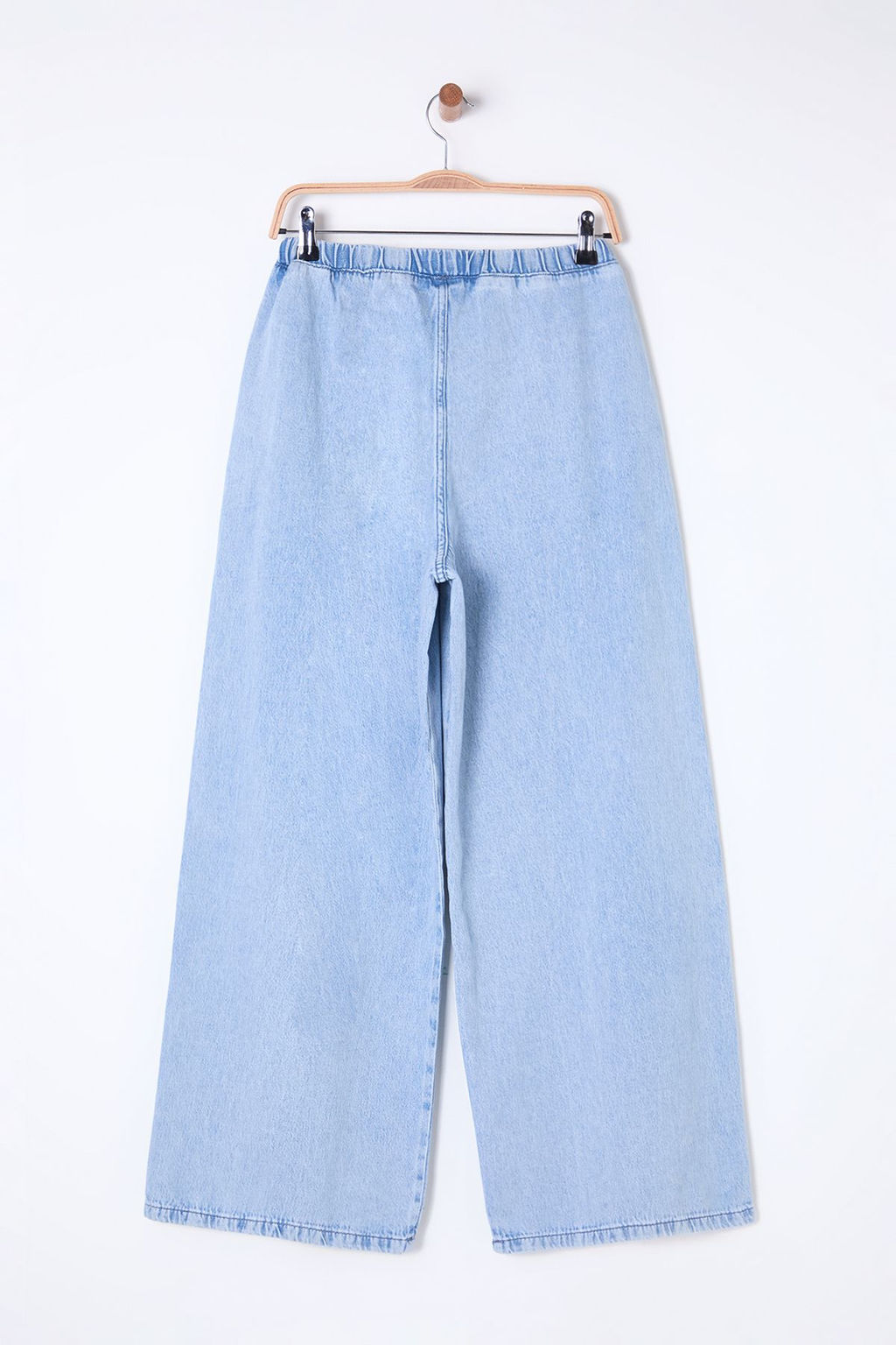 Mavi Beli Lastikli Normal Bel Ekstra Wide Leg Palazzo Jeans TWOSS25JE00037 - Trendyolmilla фото 4