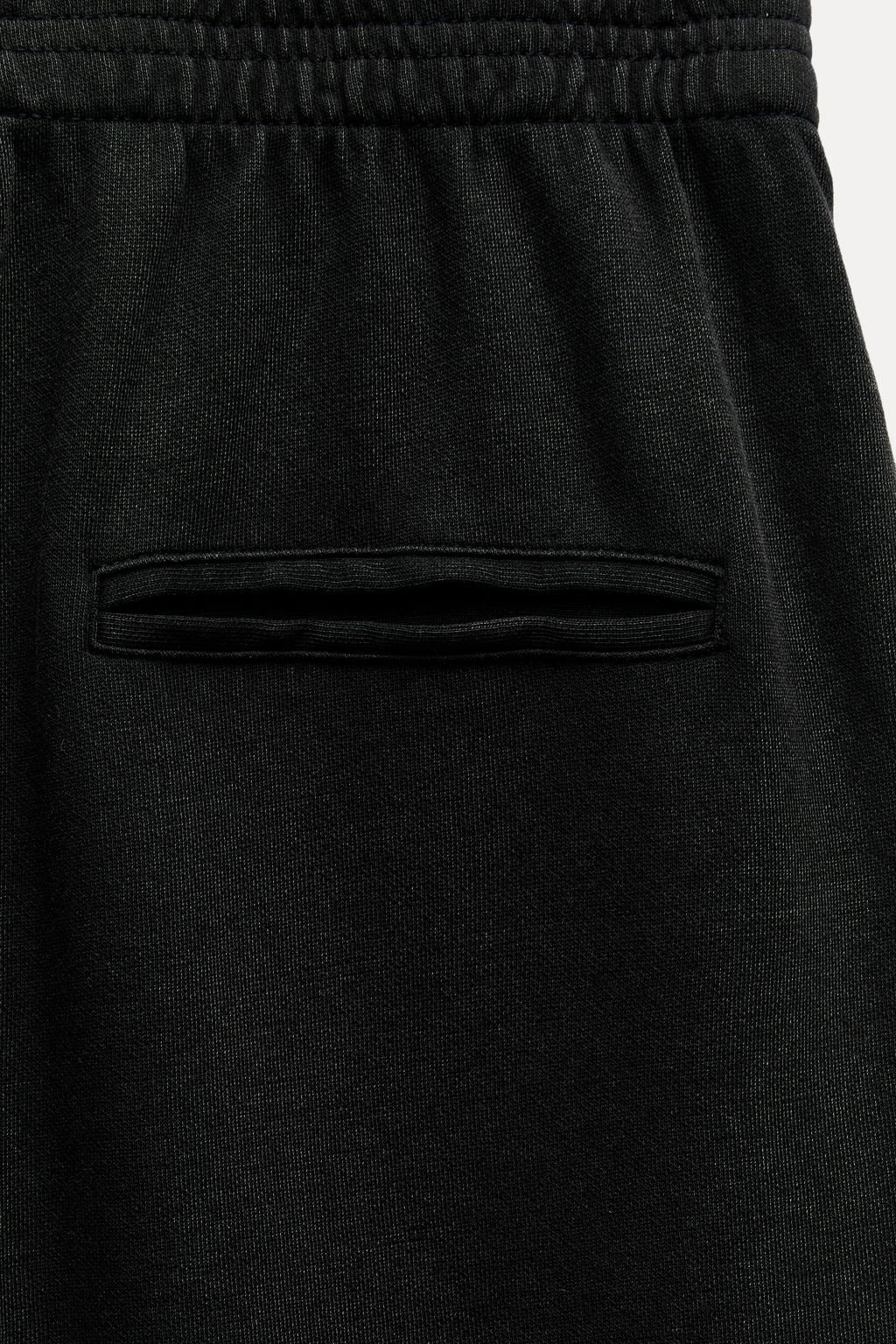 WASHED INTERLOCK TROUSERS - Zara фото 16