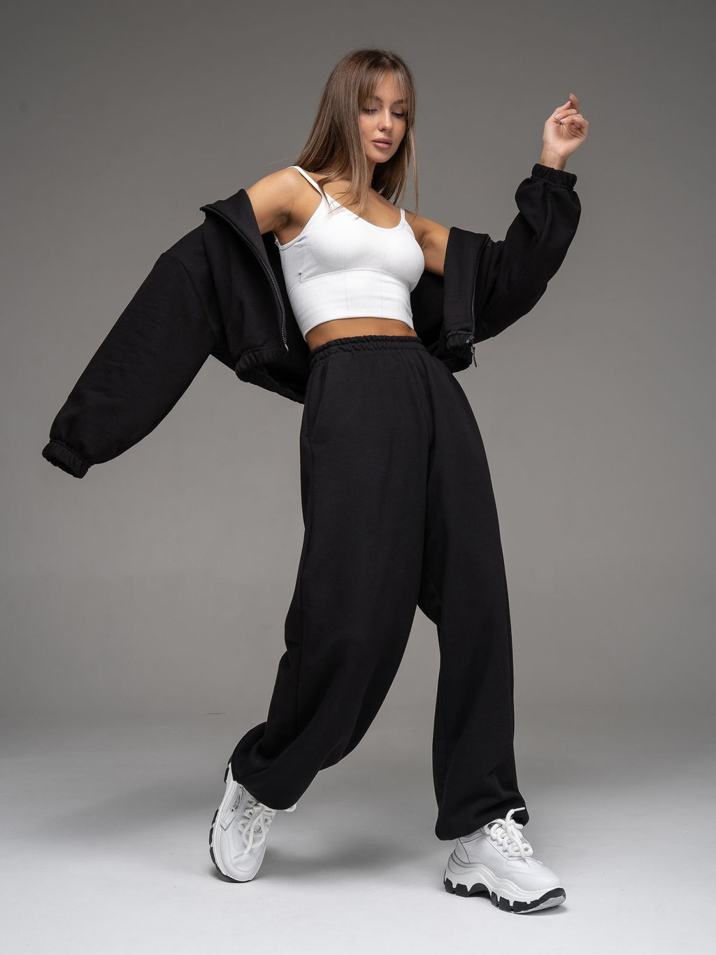 Брюки с начёсом