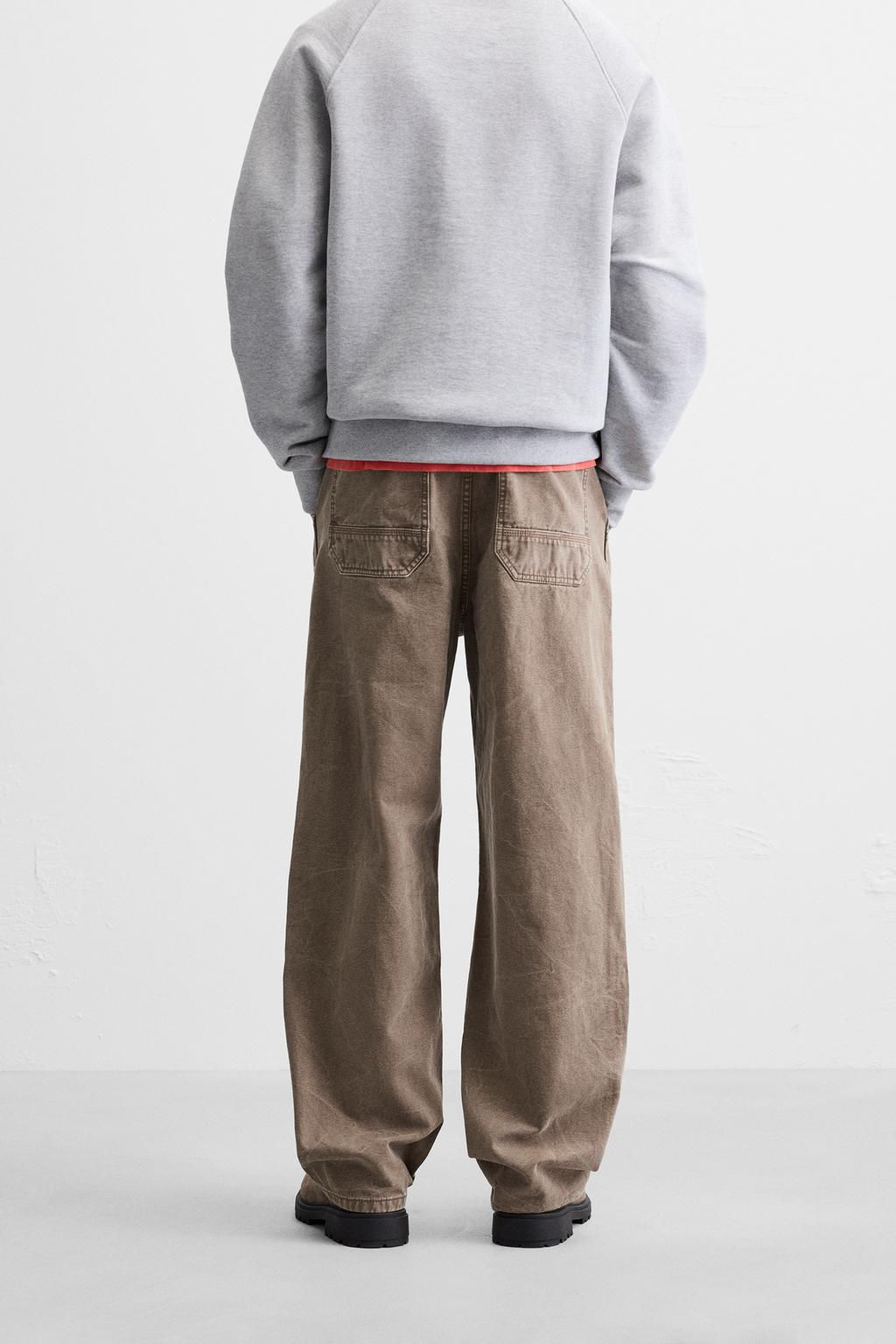 WASHED CARPENTER TROUSERS - Zara фото 21