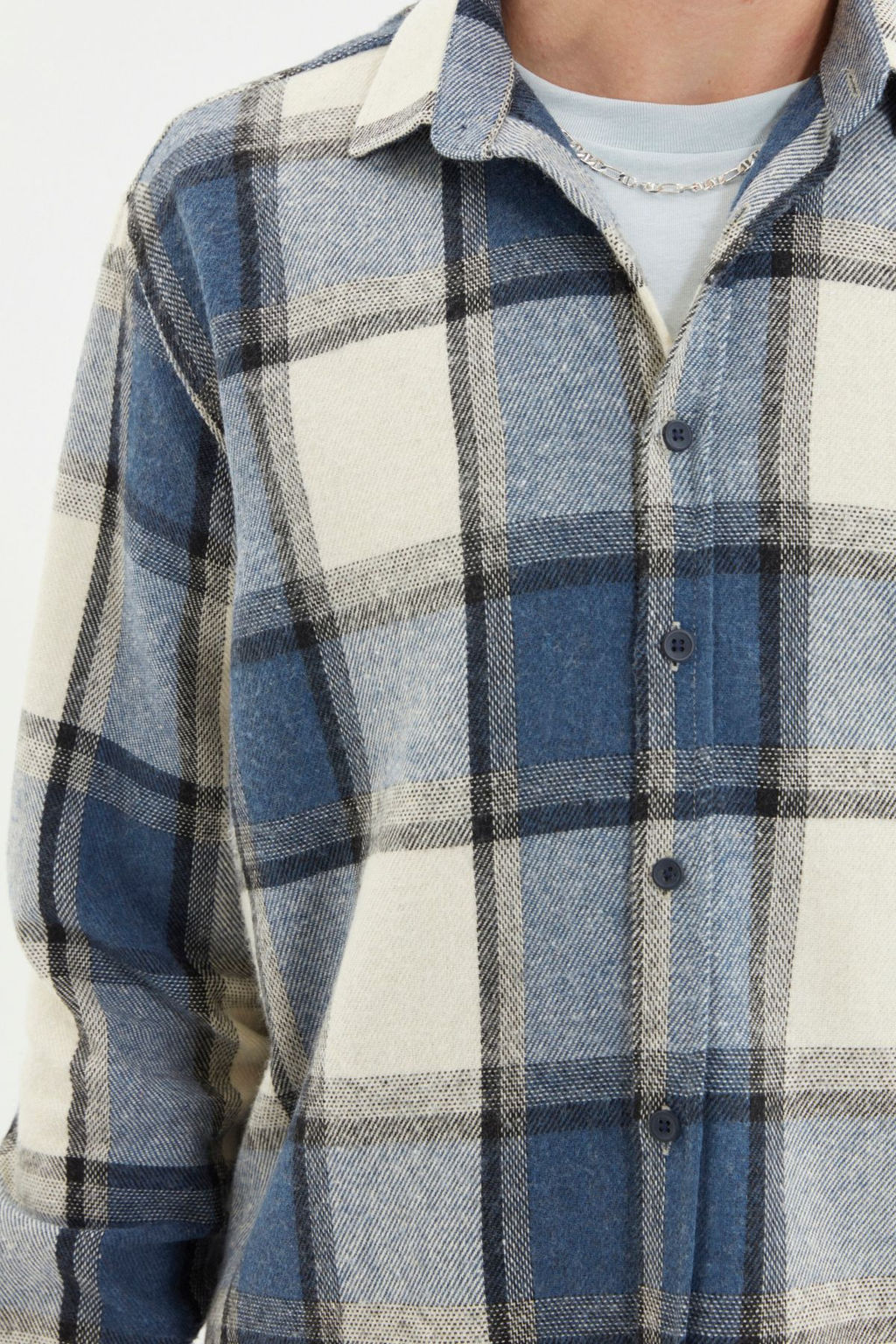 TRENDYOL MAN Lacivert Regular Fit K?sl?k Oduncu Kareli Gomlek TMNAW21GO0730 - Trendyolmilla фото 8