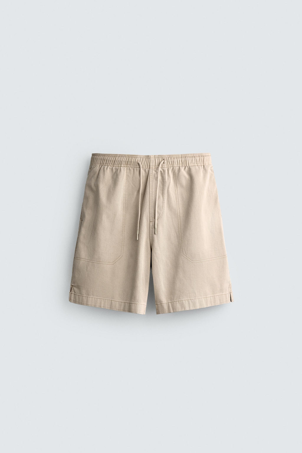 BERMUDA LAVADA ESTRUCTURA WAFFLE / Gris antracita - Zara фото 7