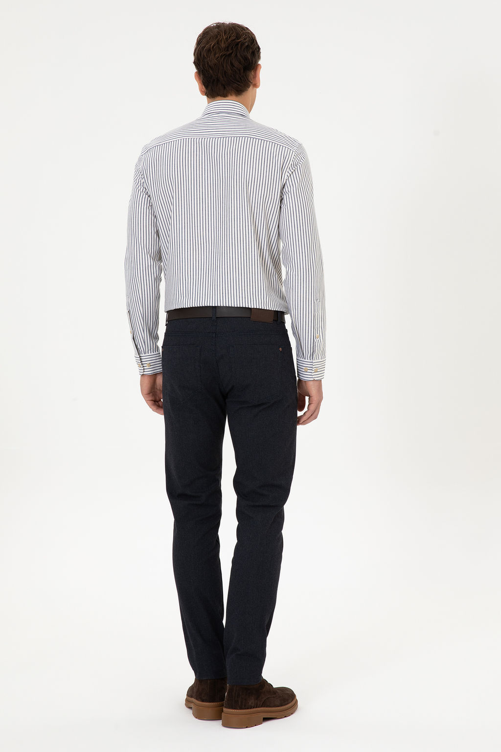 Erkek Lacivert Slim Fit Kanvas / Chino Pantolon - U.s. polo assn фото 10