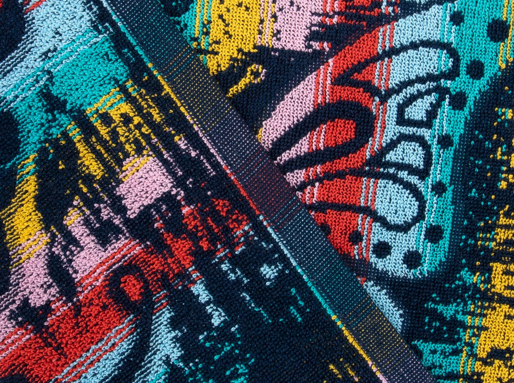 Полотенце махровое 6с104.411ж1 Лунная дорожка (т.радужка) 67х40см