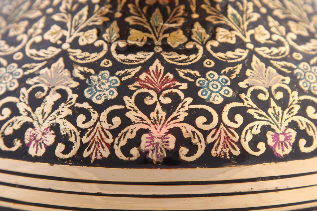 Ваза 10 №В3275/14/2 ( TAJ WORK BLACK COLOUR) - Ганг фото 3