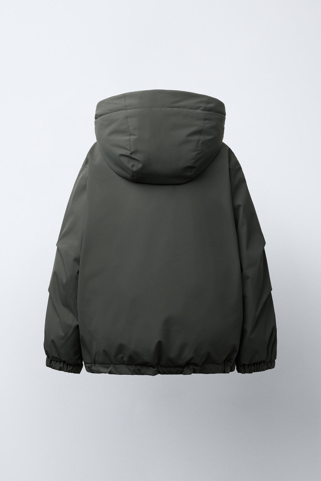 WATER-REPELLENT 50% FEATHER AND 50% DOWN PUFFER JACKET WITH LABEL